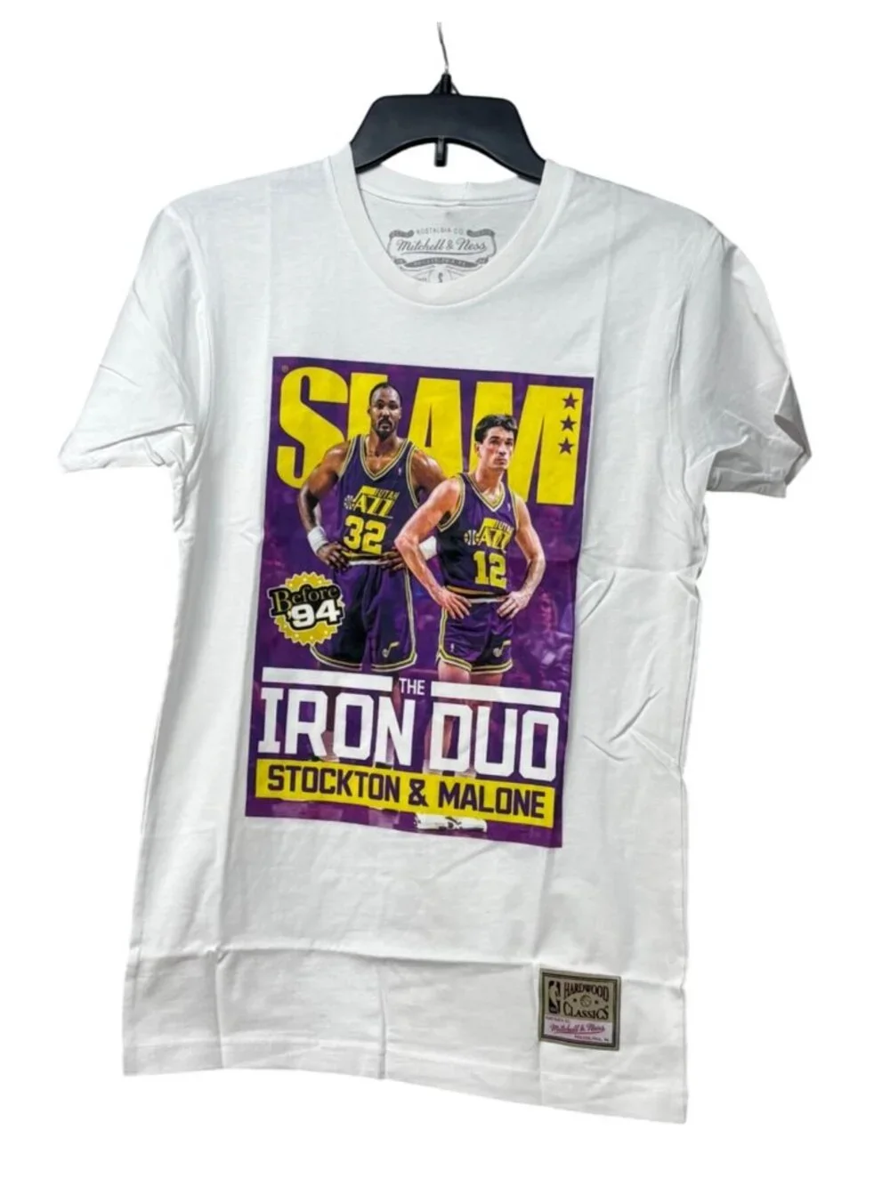 Mitchell & Ness Men's NBA Slam Iron Duo Tee Jazz Multi, Utah Jazz, Sz. S